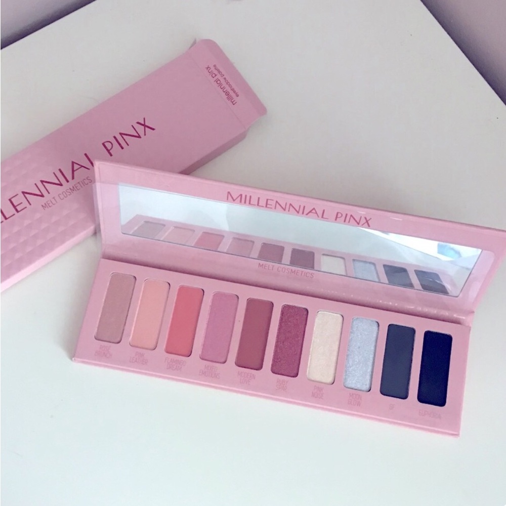 New Melt Cosmetics Millennial Pinx Eyeshadow Palette In Box